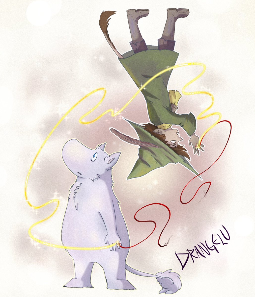 DrangeluLu's tweet photo. Inspired by the beautiful fic Red Strings by Annzy_Bananzy Ao3
"Having no soulmate meant he was free to do as he liked without worry for another"
https://t.co/BH78BOMMbo
#redstrings #snufmin #snufkin #moomins #moominvalley #moomin #moominxsnufkin #snusmumriken https://t.co/RLra7bCHeV