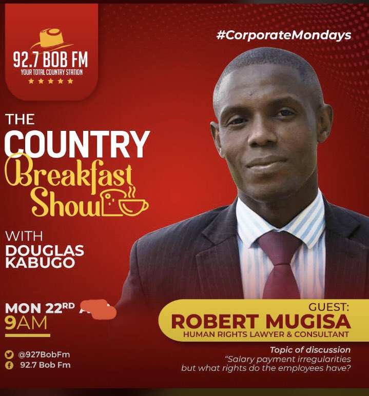 kabugo_douglas's tweet photo. Goodmorning country music lovers
Join me at 9am for an interesting conversation🎶🎸🎸
#Bobfm
#TheCountryBreakfastShow
#CountryMusicStation
@AyiekohLillian @PimerBeatrice @LadyBezo @TimSabiti @BahatiHilda https://t.co/k1F5r7MIUF