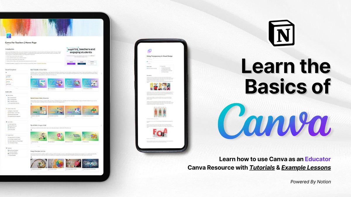 Notion4Ts's tweet image. The Canva Resource template is my most popular template with over 1000+ sales. 🚀
For the first time ever I am giving it away for free for the NEXT 48 hrs! ⏰
🚨 100s of tutorials, tips, tricks, articles & ideas 🚨
👉 Follow @Notion4Ts
👉 Like & RT this Tweet
👉 Reply "🚀"