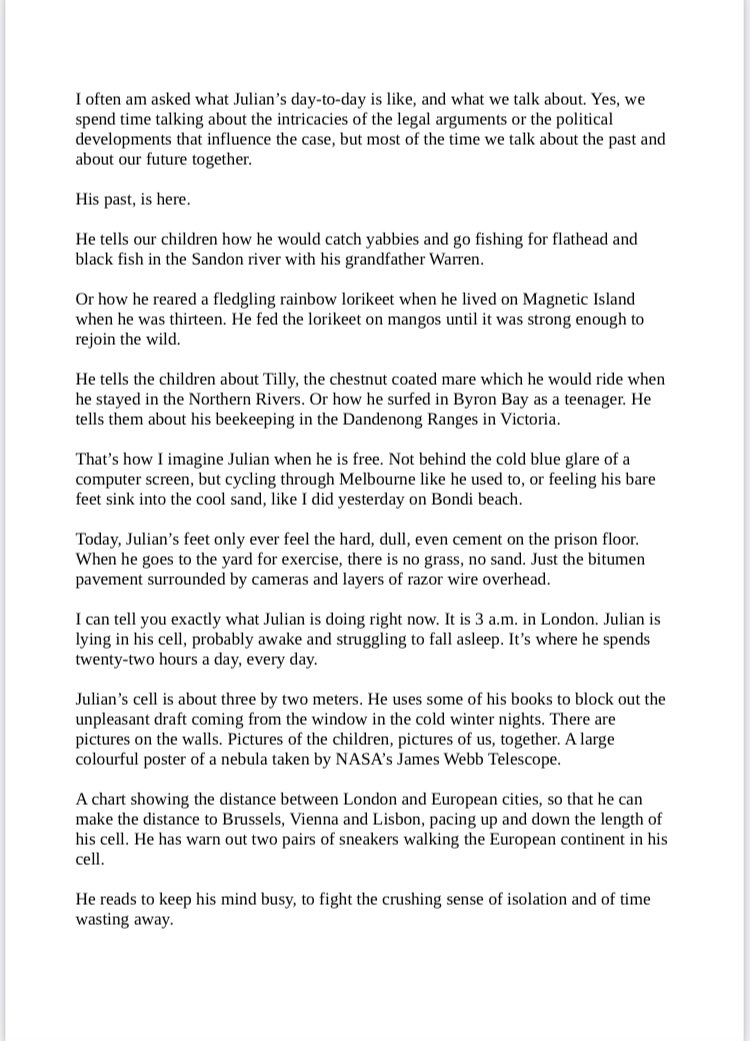 GabrielShipton's tweet photo. Today @Stella_Assange spoke passionately and from the heart to a full room at the National Press Club in Canberra, Australia. Here is her full Speech 1/2 🧵 https://t.co/aLwTrKEzBF