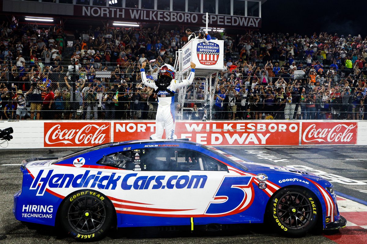 It’s official! @KyleLarsonRacin is your #AllStarRace winner. 🏁