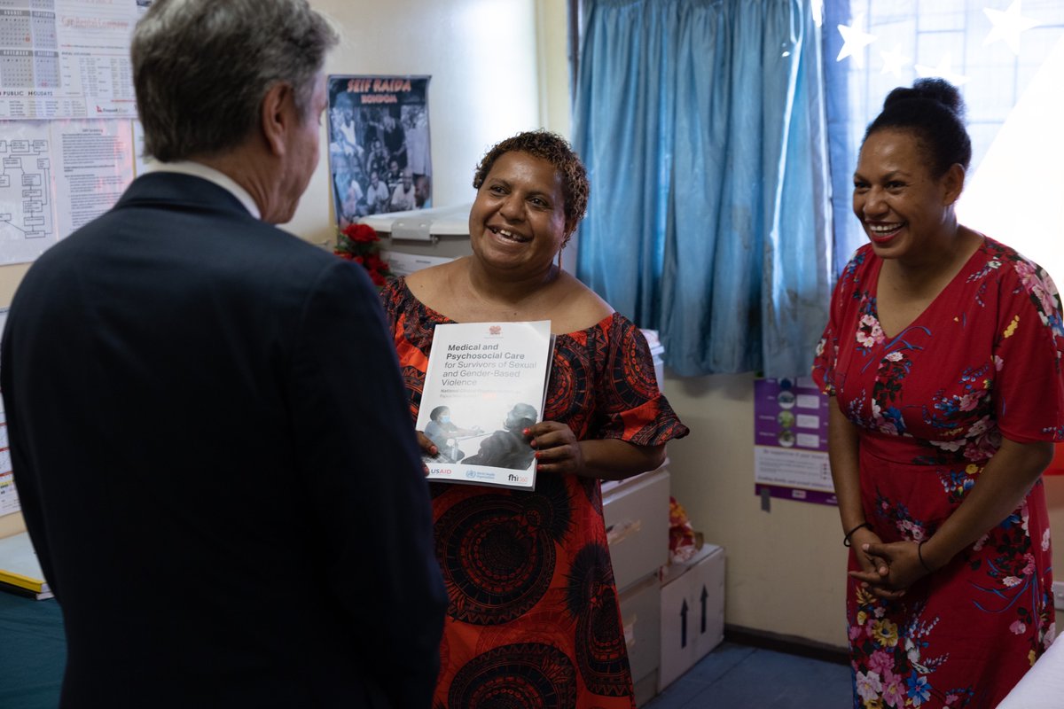 PedroAtState's tweet photo. RTStateDept: RT @SecBlinken: We will continue to work with our partners to promote prevention, testing, and treatment for HIV/AIDS in Papua New Guinea, as we have for the past 17 years. Through @PEPFAR, we are helping the people here who suffer the highe… https://t.co/g3mMn8a85i