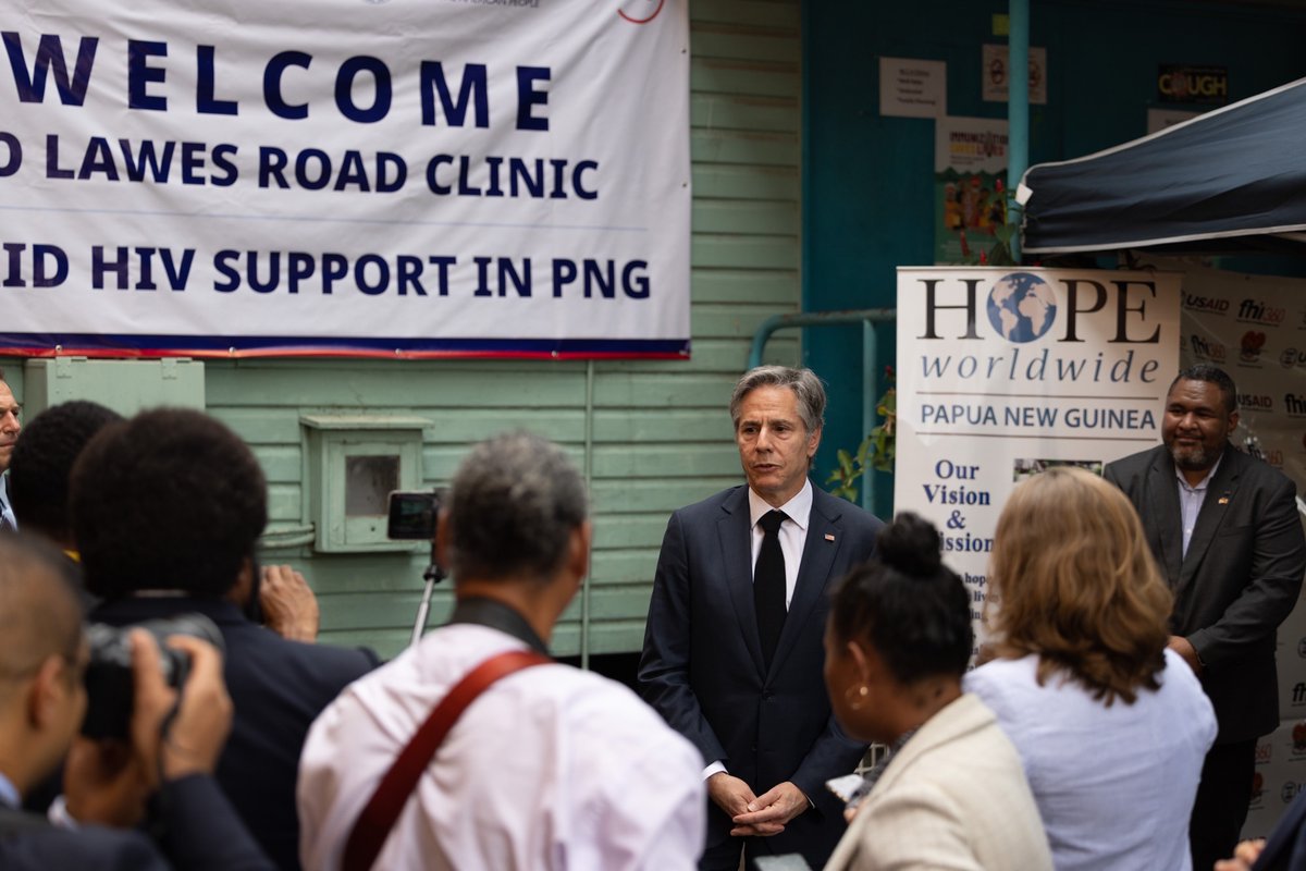 PedroAtState's tweet photo. RTStateDept: RT @SecBlinken: We will continue to work with our partners to promote prevention, testing, and treatment for HIV/AIDS in Papua New Guinea, as we have for the past 17 years. Through @PEPFAR, we are helping the people here who suffer the highe… https://t.co/g3mMn8a85i