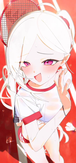 #ブルアカ 可愛いムツキとバドミントンしましょう