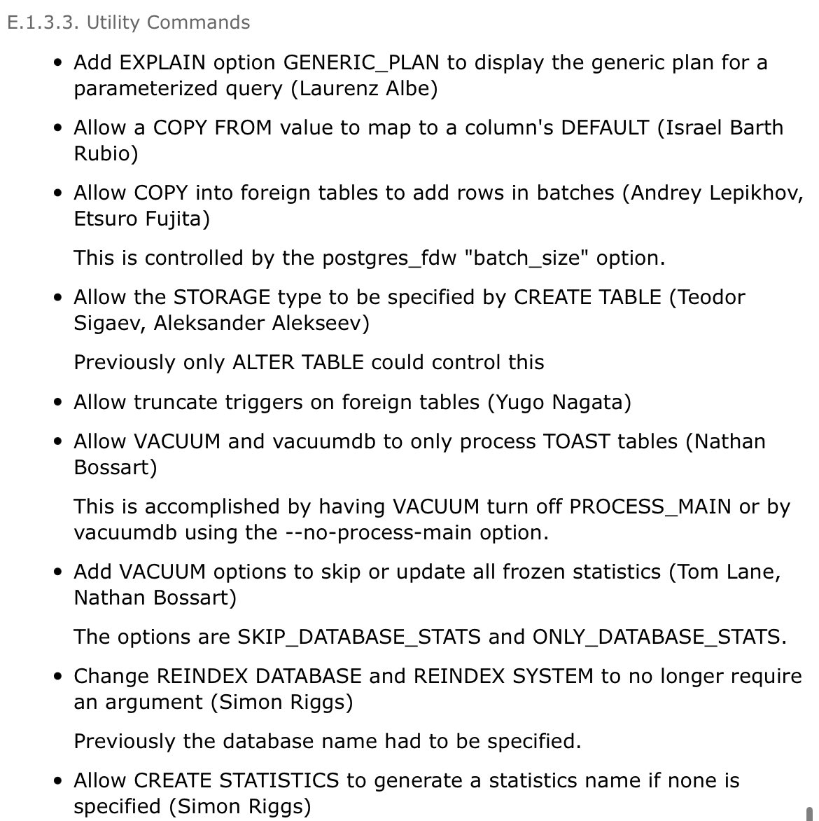 Postgres 16 is a feature full release (200 features) - good work pg ...