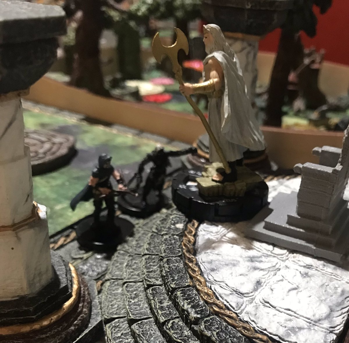 PadmesLover's tweet photo. #AstralPlane
Upon #MountOlympus Chuck & Talion swear fealty to Zeus
paying tribute to him buy capturing a white bull calf for sacrifice from its CE cyclops & Minotaur guardians #HappyHuntingGrounds & #Olympus
#TTRPG #dungeonsanddragons #dnd #ADnD @dwarvenforge #dwarvenforge https://t.co/fhQPRACRn8