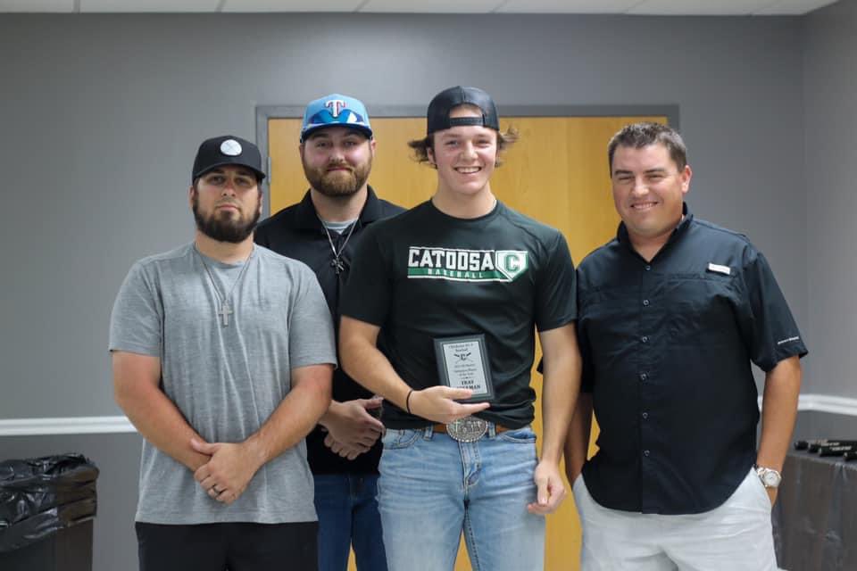 freemant2023's tweet photo. Big shoutout to these 3 guys for all their help and guidance through my high school career. I had a lot of fun this season.  
Thank you @Coach_Ellis18, @tig3r5h3p, and Coach Driver.

@BaseballLabette on deck. https://t.co/6pbqyMsQJH