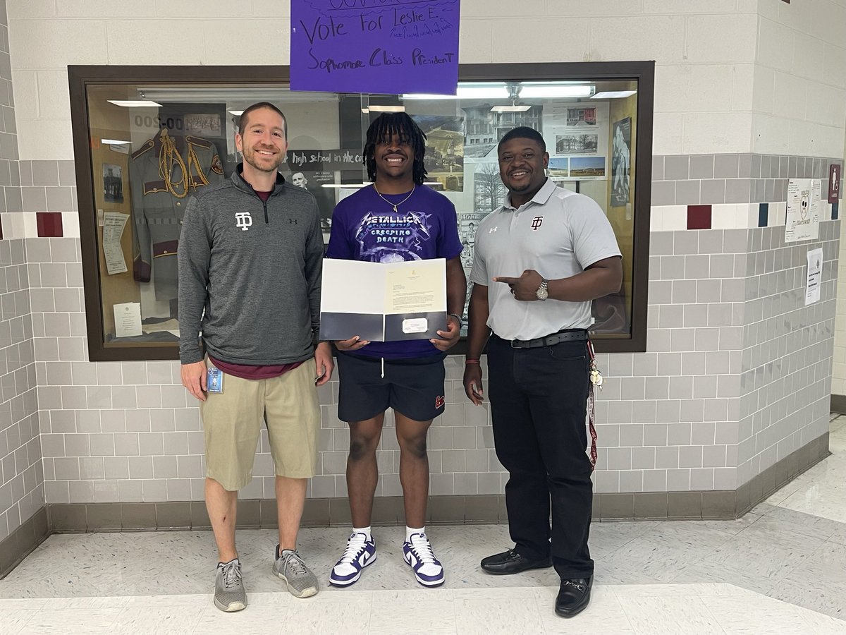 Honored to receive an extended congratulations from US Senator Mark Warner for making the all metro team