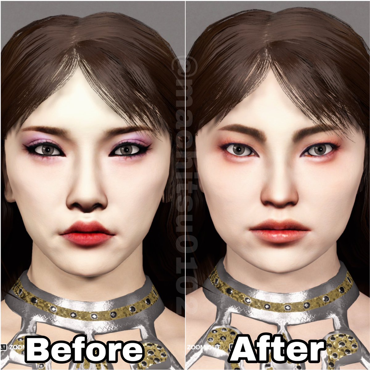 LiveFitLizzy's tweet photo. // just a bit of tweaking if you want to call it that. What do we think? Still working on the face morphing https://t.co/UCw0cAzzH5