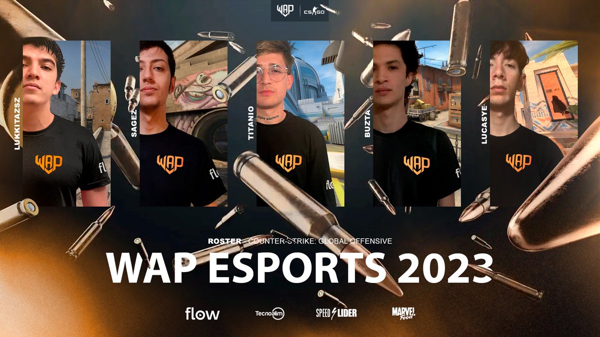 WAPEsports's tweet photo. ¡VUELVEN LOS TIROS! 🔥
Presentamos nuestro nuevo roster de CS:GO para decir presente en los torneos que se vienen:
🔸 @lukkitazsz
🔸 @sagezcs1
🔸 @Buztaaa
🔸 @titovassalloo
🔸 @Lukiileo
Listos para la trocación honesta 🫡 https://t.co/Kd2Y3TdRlY