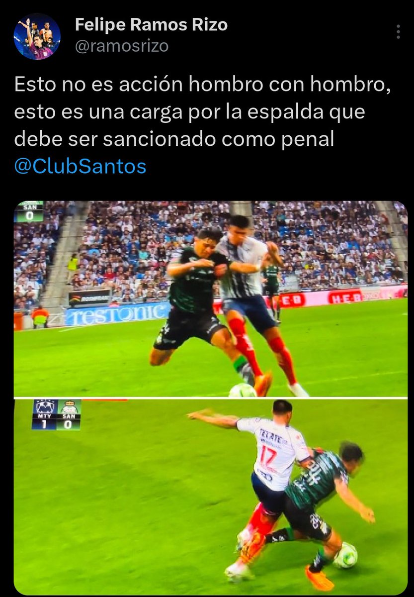 Leonard35742374's tweet photo. @ramosrizo En esta jugada no opinaste igual https://t.co/4LcF0uQCAx