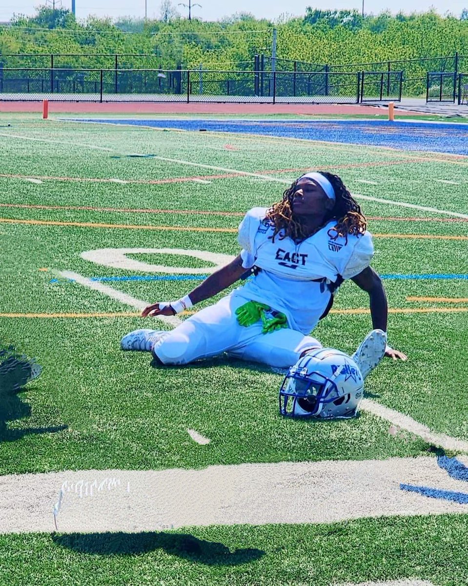 Fresh off a District Championship in the 110H(14.5)  and 300H(39.33) he strapped up one more time for the East vs. West All-Star game. Coaches take a look! #NoTrackNoProblem #ForTheRoom
