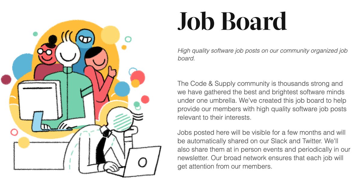 codeandsupply's tweet image. C&amp;amp;S Jobs Board might have something for you - mailchi.mp/codeandsupply/…
