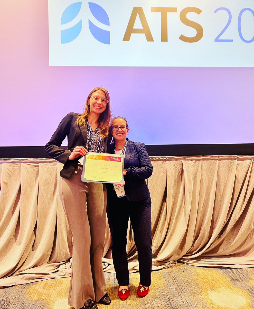 GallodeMoraesMD's tweet photo. So proud to attend the @atscommunity @atsearlycareer #atsdiversityforum at #ATS2023 where my mentee and friend @PiccoloSerafim received an award for our research on #proneposition
My smart, awesome physician, supermodel beautiful friend I am so proud of you and ❤️ you! https://t.co/8YIl4f5Twa