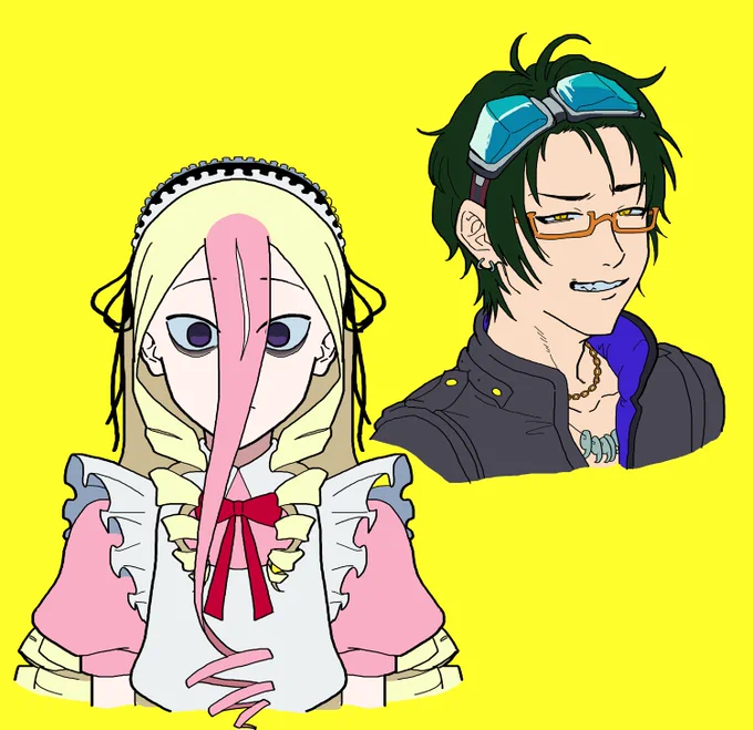 これはリクエストで描いた表情練習絵とらくがき グノーシアだとラキオが好きです
