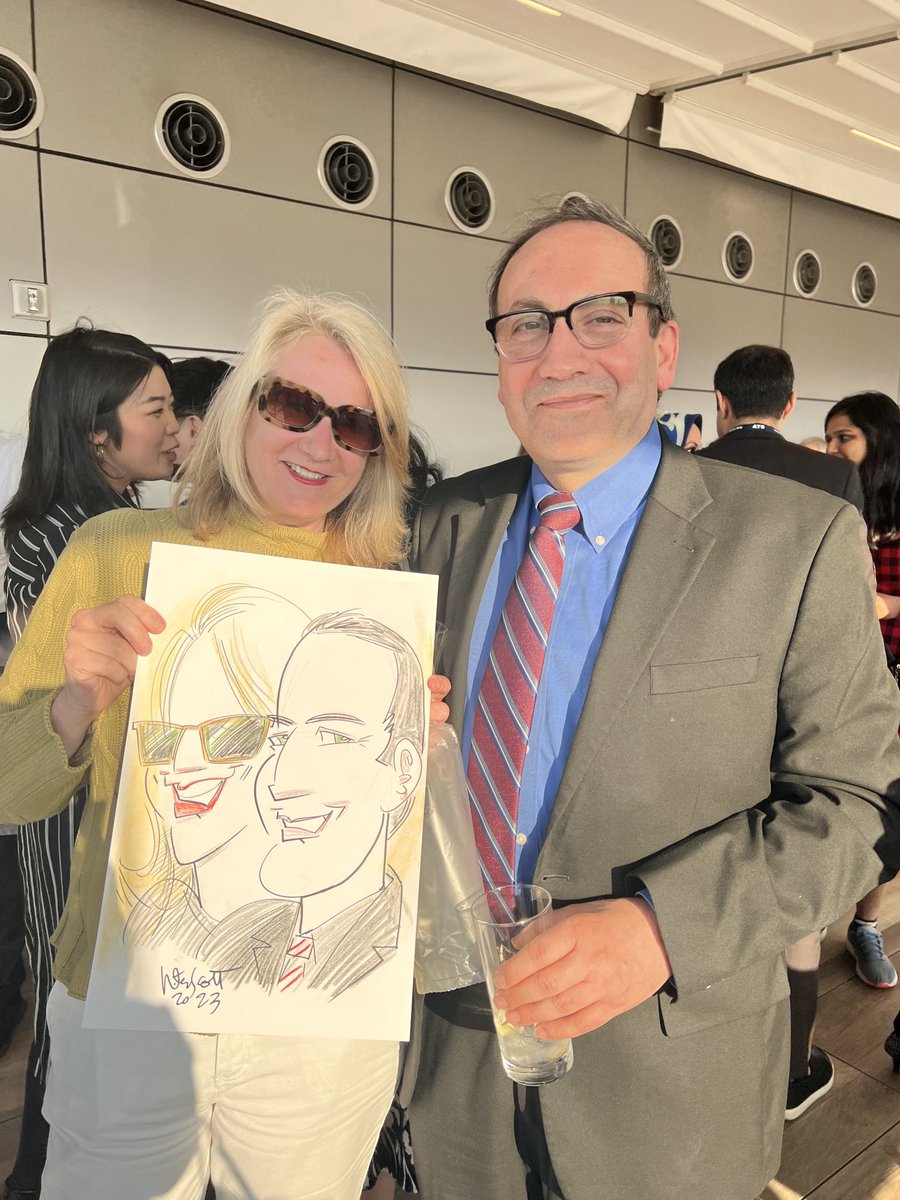 Incredible CCF reception at the Spy Museum with a rendering of our Chair/future ATS President and his lovely wife, Erin, by a sketch artist! ⁦@RaedDweikMD⁩ ⁦@atscommunity⁩ ⁦@ATS_AII⁩ ⁦@CCF_PCCM⁩ ⁦@ClevelandClinic⁩ ⁦@CleClinicMD⁩ #ATS2023