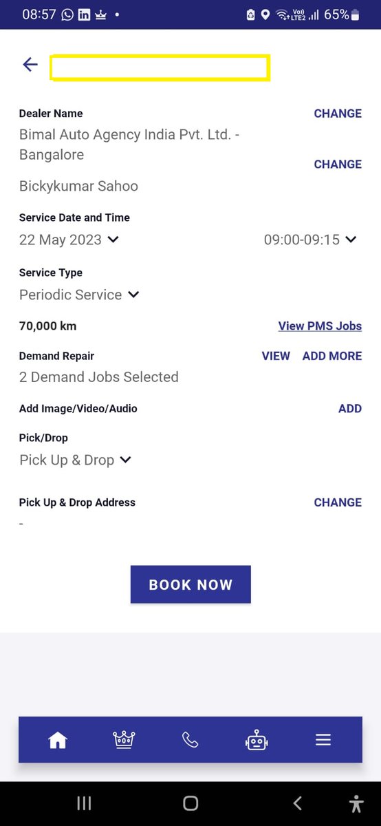 flytoarif's tweet photo. @Maruti_Corp      why do you remove the feature which showed the cost of the servicing for booking online? 
Now we have to go by what the advisor tell.... 

Bad move on your part to do that. Plz bring back the amount displayed for the servicing cost https://t.co/iS0XGv70HH