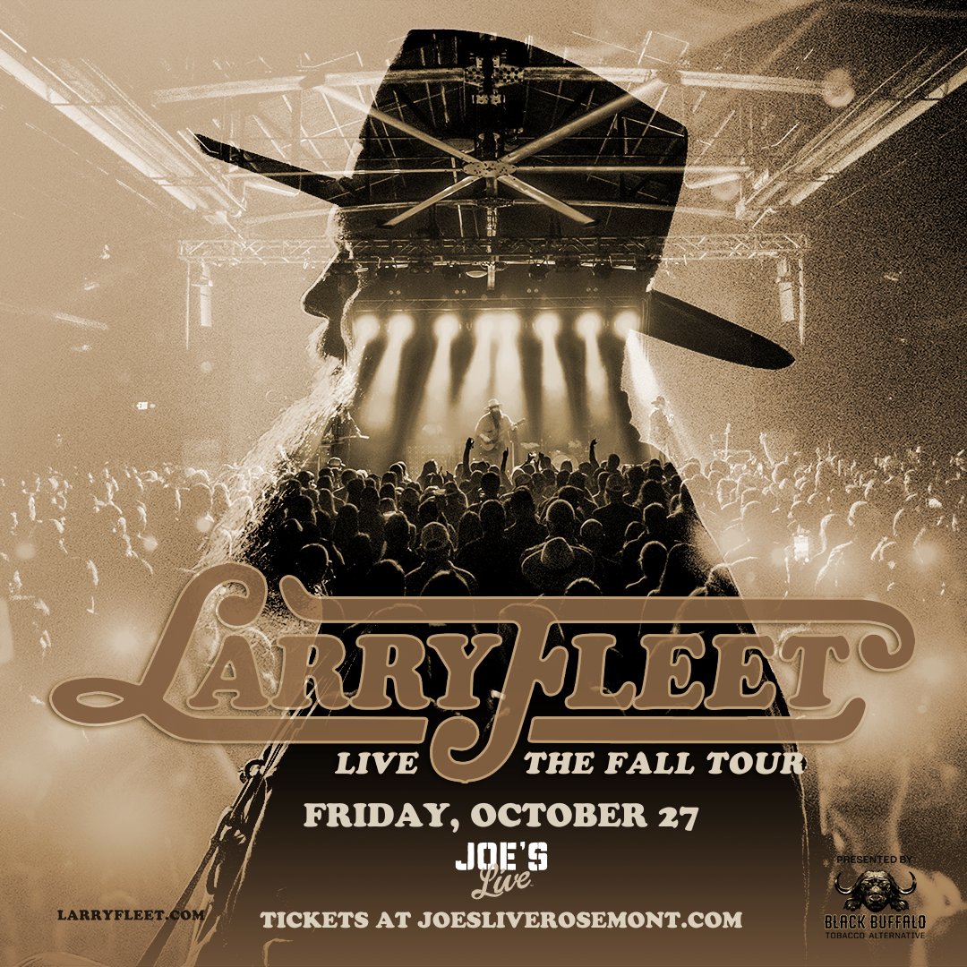 Joe's Live Rosemont (@joesrosemont) on Twitter photo JUST ANNOUNCED | <a href="/larryfleet/">Larry Fleet</a> LIVE, THE FALL TOUR on Friday, October 27. Tickets go on sale Wednesday, May 24 at 10am at JoesLiveRosemont.com.
🎟 bit.ly/3M9pjNk JUST ANNOUNCED | <a href="/larryfleet/">Larry Fleet</a> LIVE, THE FALL TOUR on Friday, October 27. Tickets go on sale Wednesday, May 24 at 10am at JoesLiveRosemont.com.
🎟 bit.ly/3M9pjNk