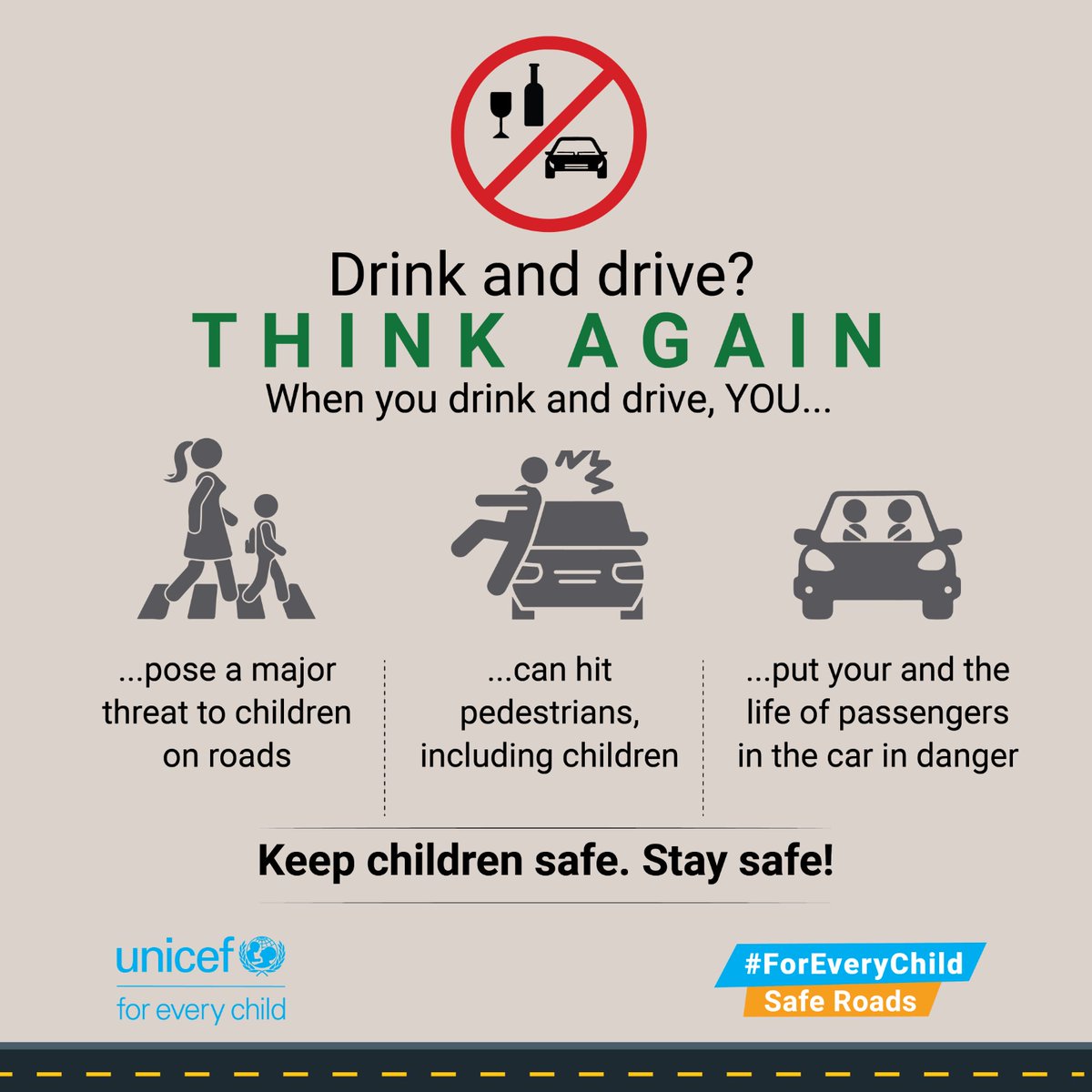 Safety must be at the core of efforts to reimagine how we move in the world.

#ForEveryChild, safe roads