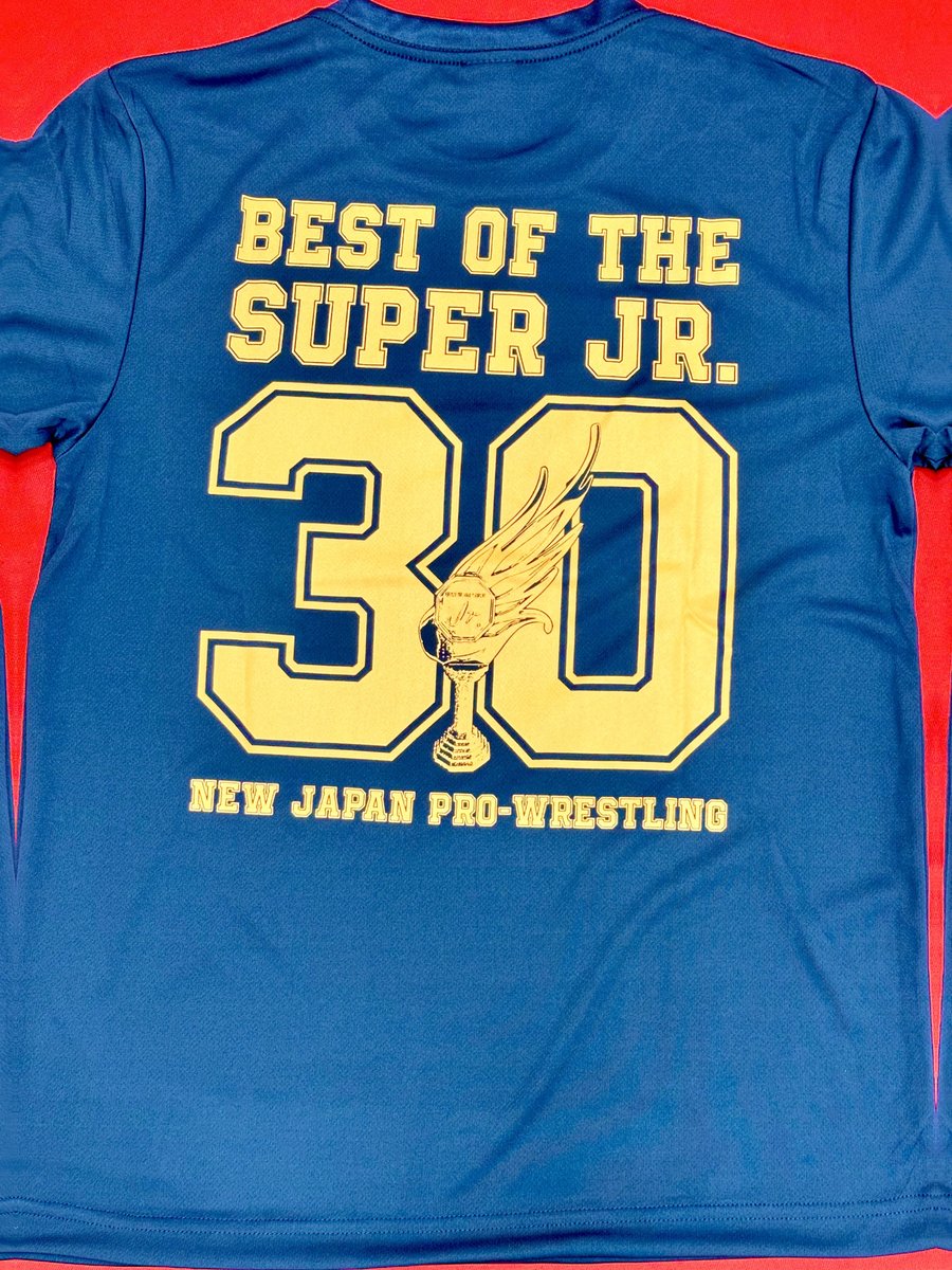 ts_satellite's tweet photo. 【仙台】
✨新商品入荷✨

30回目となるジュニアの祭典
『#BESTOFTHESUPERJr.』大会記念Tシャツはネイビー×ホワイト×オレンジのカラーリング‼️
獅子の大会ロゴとキャッチフレーズ
「SHAKE THE SOUL! 揺さぶれ、魂!」の文字をデザイン。

#イービーンズ 6Fにて、お待ちしております🙇‍♂️
#njpw #BOSJ30 https://t.co/U5TpWLIsr4