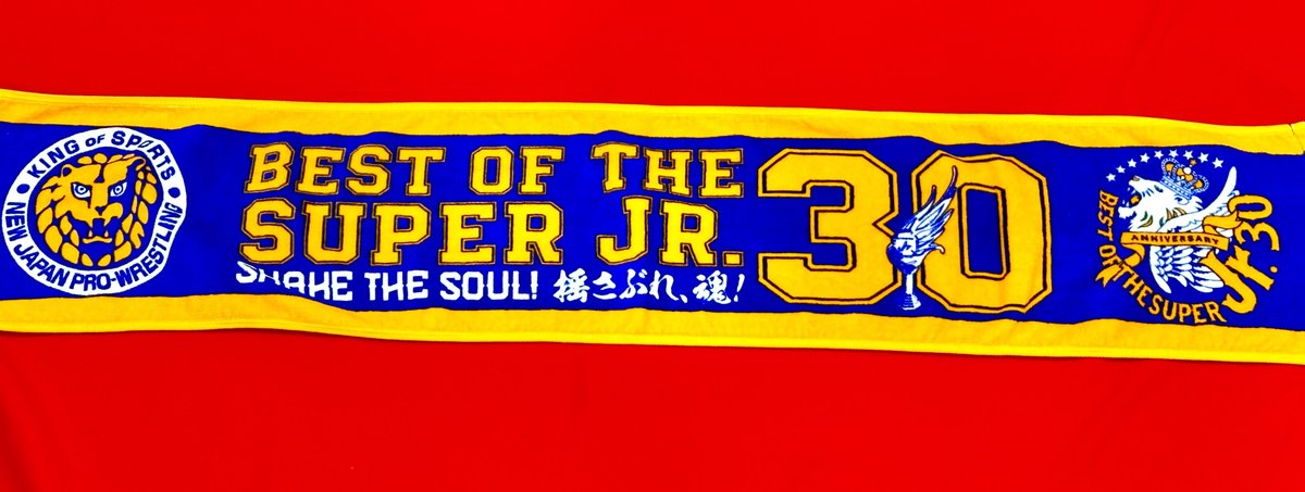 ts_satellite's tweet photo. 【仙台】
✨新商品入荷✨

30回目となるジュニアの祭典
『#BESTOFTHESUPERJr.』大会記念マフラータオルは
ネイビー×ホワイト×オレンジのカラーリング‼️
獅子の大会ロゴとキャッチフレーズ
「SHAKE THE SOUL! 揺さぶれ、魂!」

#イービーンズ 6Fにて、お待ちしております🙇‍♂️
#njpw #BOSJ30 https://t.co/Ht5U4GffUT