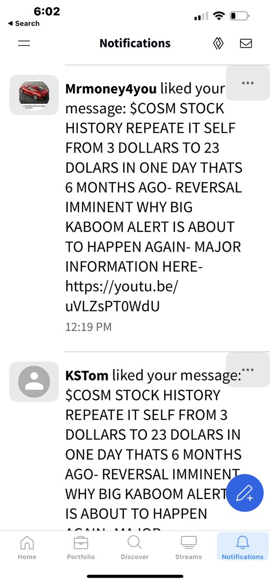 rara koko on Twitter "Cosm stocks lots of noise and buzz on Stocktwits kaboom alert by rara