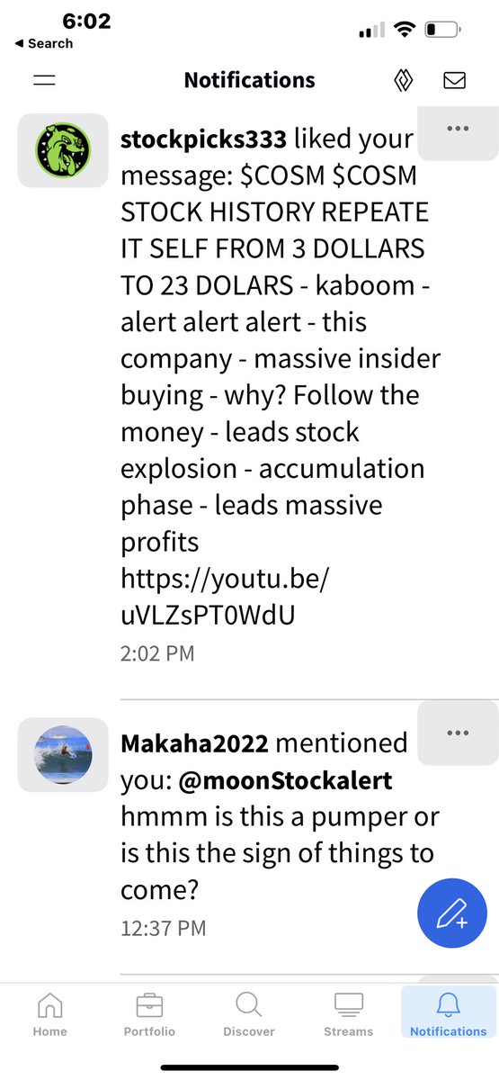 rara koko on Twitter "Cosm stocks lots of noise and buzz on Stocktwits kaboom alert by rara