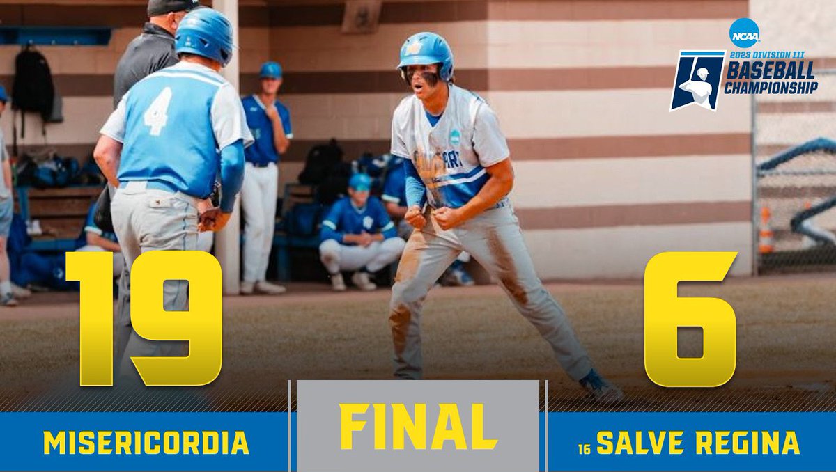 Misericordia_BB's tweet photo. | Dog Piles 🤝🏻 Tambur Field |

We take 2 games against Salve Regina today to win the Dallas, PA regional. 

It feels like 18’… 

#ALL9 https://t.co/iyOo6ipdP6