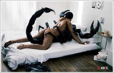 one time in France there was an anti-AIDS poster campaign that was like ‘yo what if you were fucking a SCORPION’ and it did not make me reassess my sexual health risks it did kind of make me want to fuck a scorpion