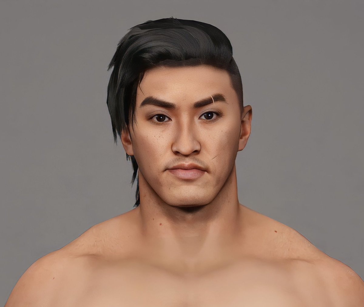 IAmChaoticKid's tweet photo. When you watch too much njpw and decide to make a Japanese wrestler yourself I’m loving how I did the gear 🔥 #WWE2K23 #CAW #CAWmmunity https://t.co/Oguk8lZsIu