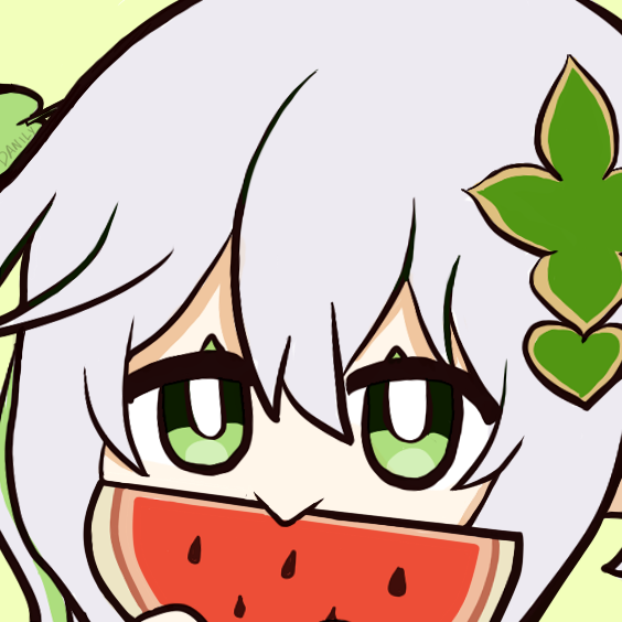 danulyns's tweet photo. Watermelon ! 
espero estén pasando un lindo díaaaa 💖

#Genshinlmpact #genshintwt #Nahida #Genshin #原神 https://t.co/9WWkskAB7C