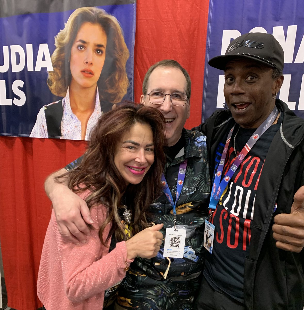 <a href="/TheClaudiaWells/">Claudia Wells #BTTF</a> (Jennifer Parker) and Donald Fillilove aka Mayor Goldie Wilson <a href="/MayorGoldieBTTF/">Don Fullilove</a> from #BackToTheFuture <a href="/BacktotheFuture/">Back to the Future™</a>