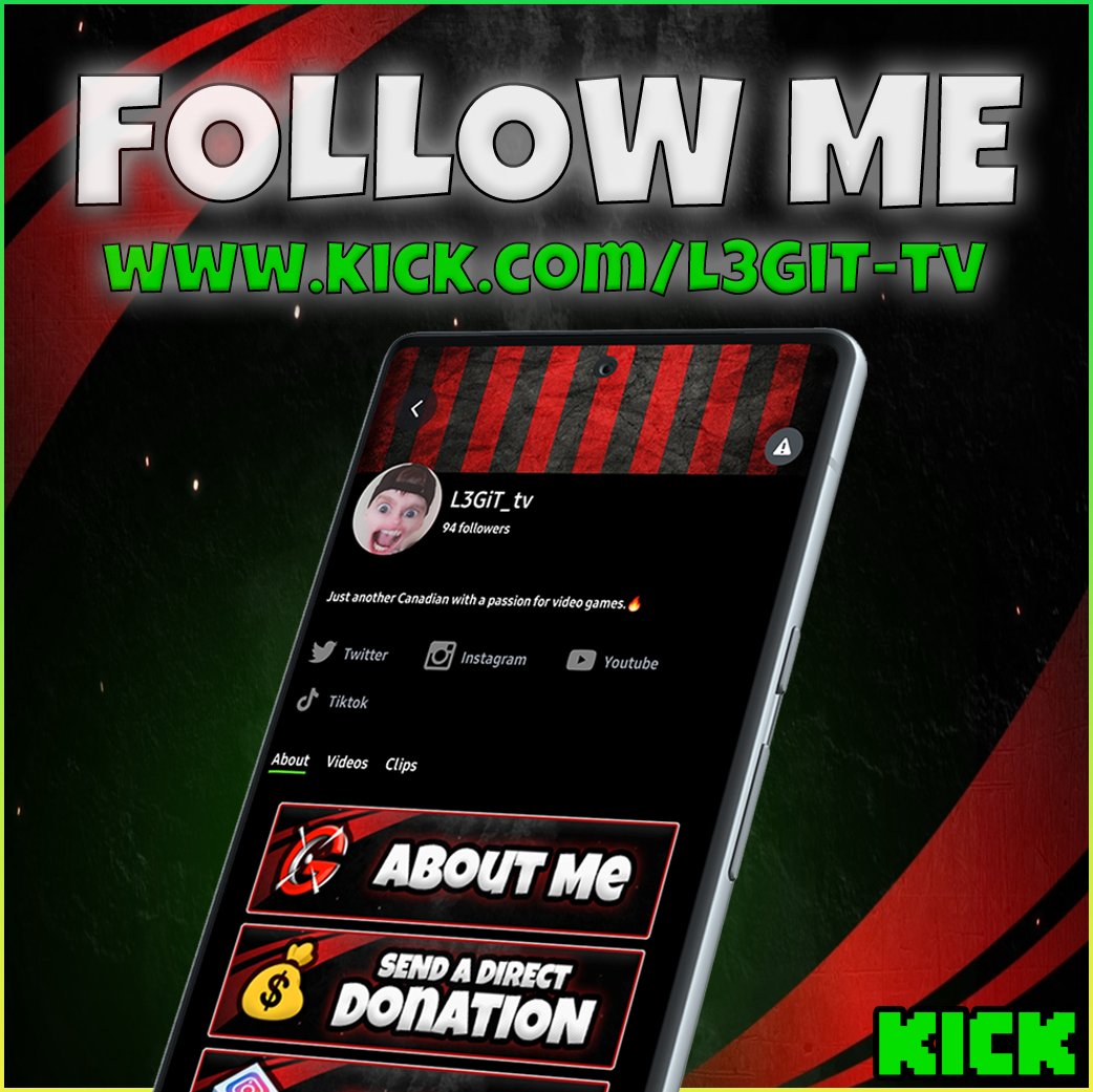 fb_Devon's tweet photo. Help me reach 100 followers over on @KickStreamsLive  tonight! // https://t.co/zOSJ4ZYwdP
#CallOfDuty #ReachingGoals #TheFirstOfHundreds #Kick #Streamer https://t.co/igVmyauLL5