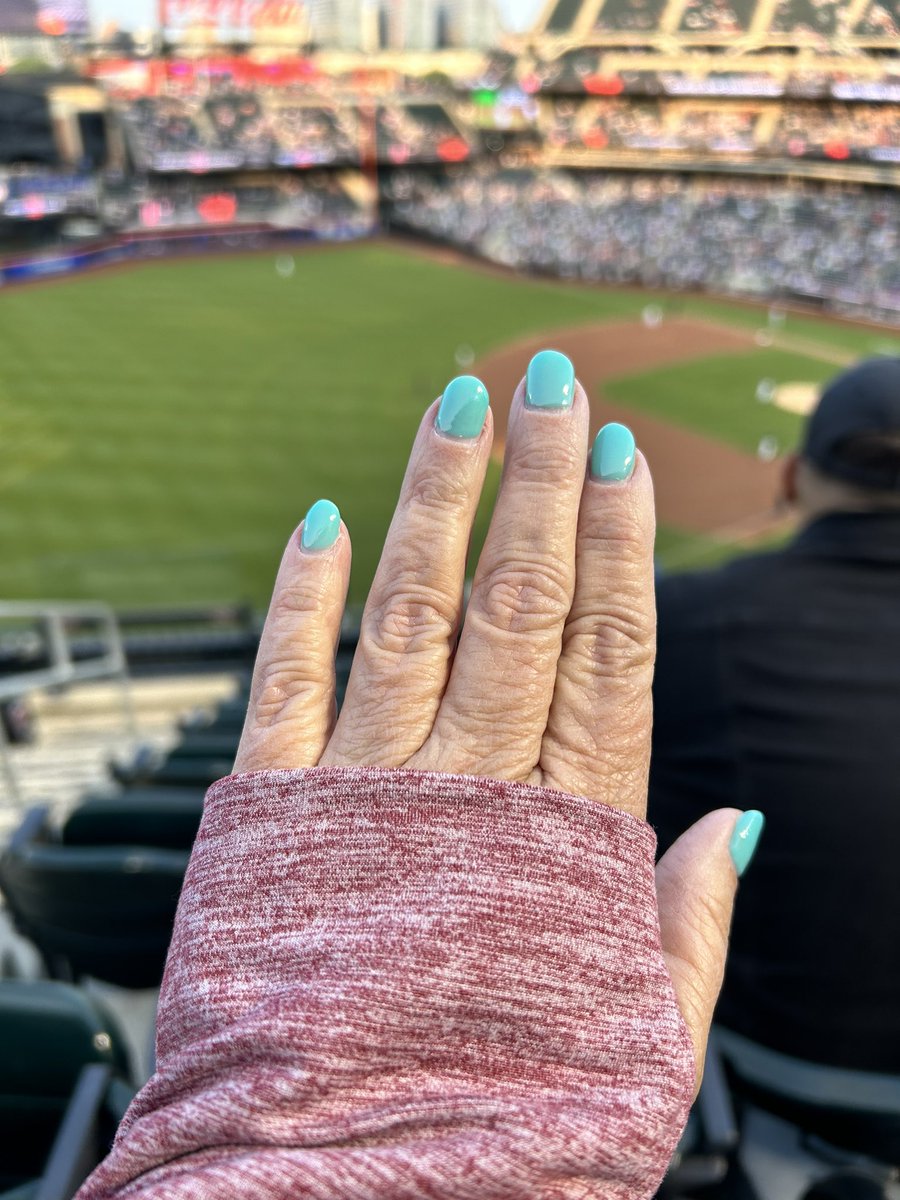 Gmark812's tweet photo. @Lindor12BC I love how you change the color of your cleats and glove. My nails match the ones you are wearing in the second game on Sunday. https://t.co/aBD3j2i6Zf