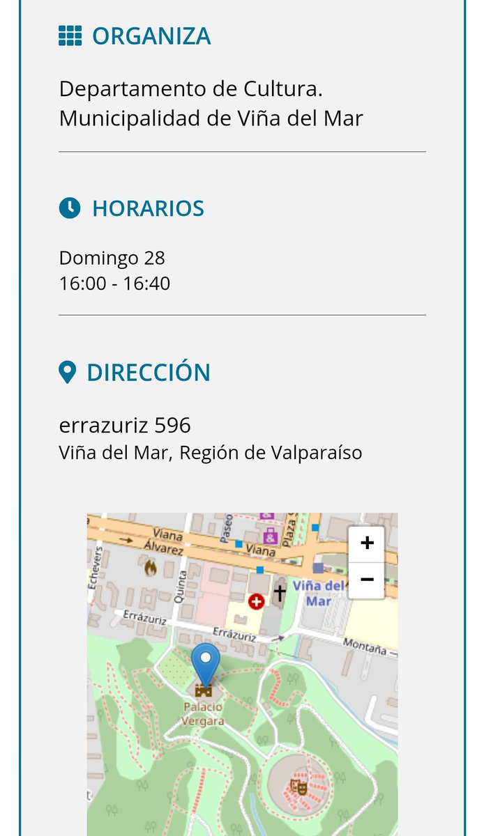 Te dejamos invitado/a para este domingo 28 de mayo, Día de los Patrimonios a las 16:00hrs a nuestro concierto en la Explanada del Museo Palacio Vergara. 
Tendremos música chilena y docta en diferentes formatos.

#viñadelmar #diadelospatrimonios  <a href="/culturasvalpo/">Culturas Valparaíso</a> <a href="/culturasvina/">CULTURAS Viña del Mar</a>