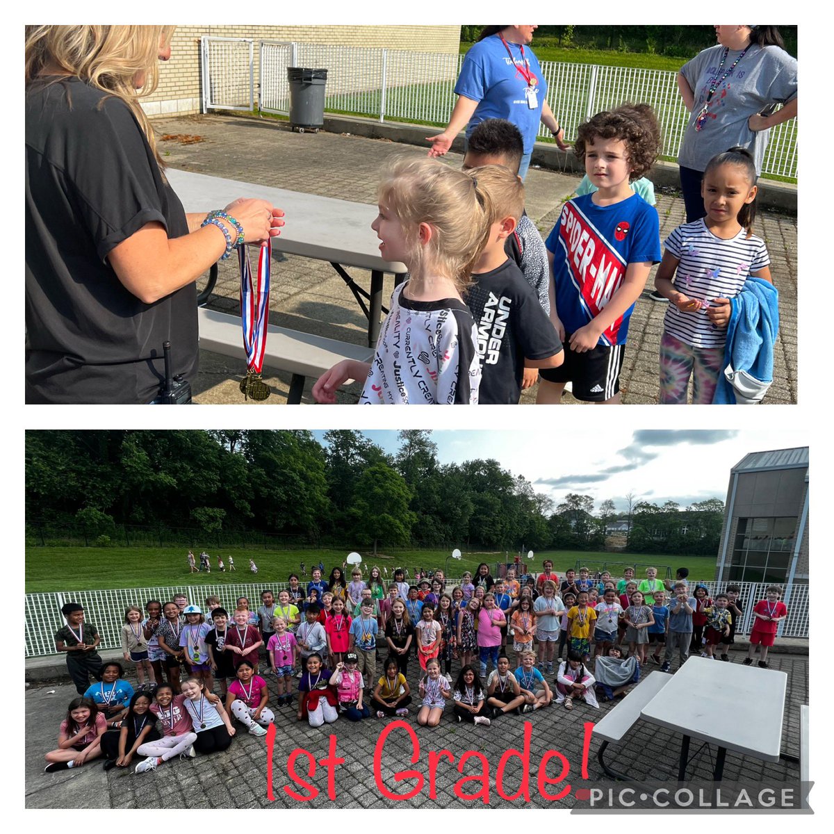 RiverRidge_KCSD's tweet photo. On Friday we celebrated our students who had 🏅Exceptional Behavior for the 22-23 SY ⭐️
Students enjoyed freezer pops, music, a medal and extra recess!
We are so proud of our Timberwolves🐺♥️🏅
#rrengage
#pbisrewards https://t.co/pAHeJFYQuF