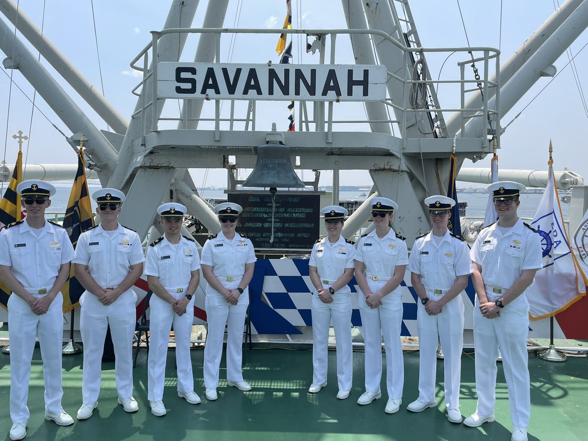 Nuclearsnipe's tweet photo. To all who contributed to the success of National Maritime Day on the Nuclear Ship NS Savannah, thank you! Your dedication, hard work, and support made it truly remarkable. We appreciate your commitment to honoring maritime heritage. #nssavannah #usmma #MEBA https://t.co/0ZjgXwBEFd