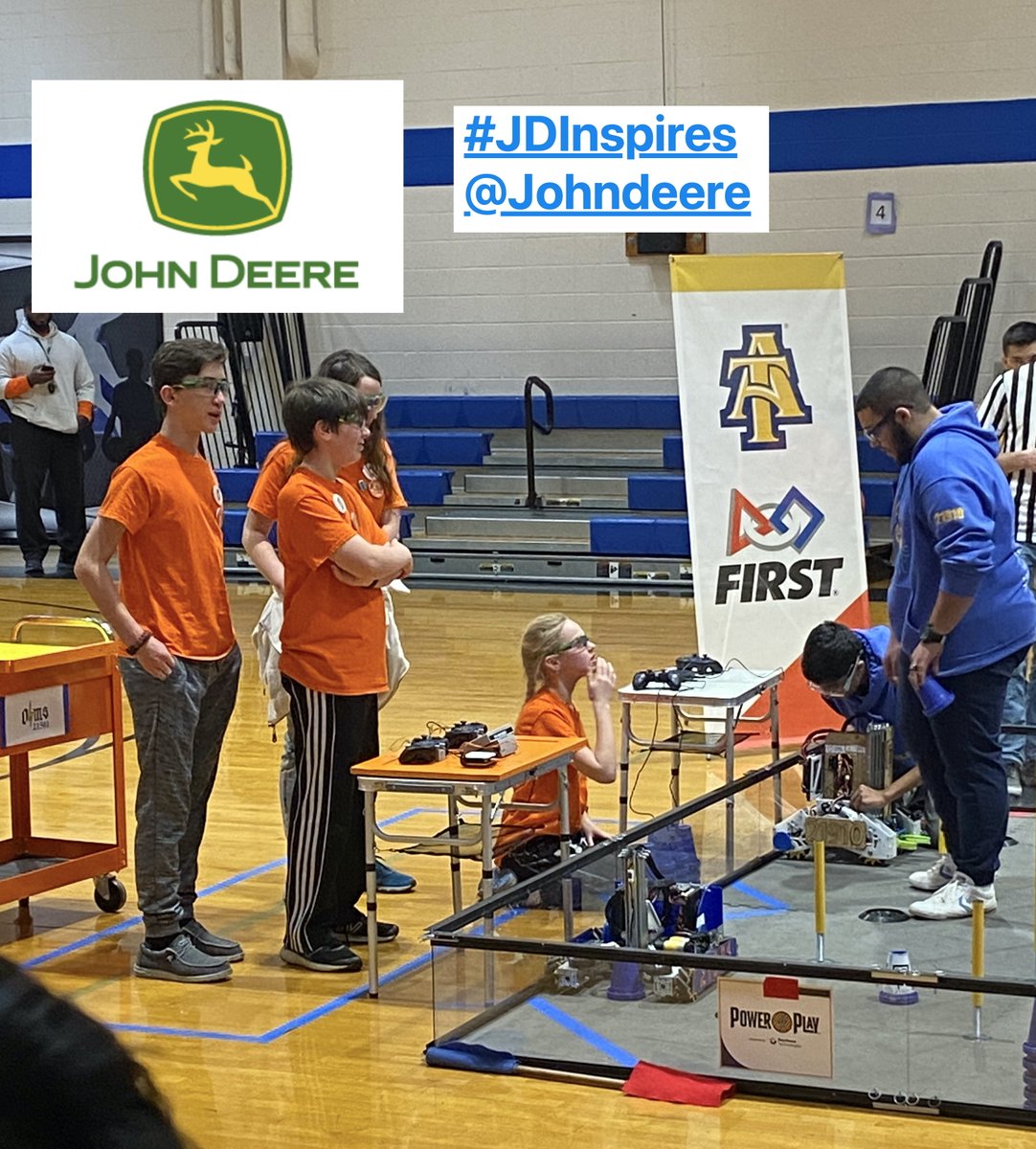 FTC_Team21501's tweet photo. Thank you @johndeere for making our rookie season a reality. We couldn't have done it without your help. We are working hard in the @FIRSTweets @FTCTeams off season to do as much outreach as possible and get other students inspired to be there best. #JDInspires. https://t.co/2TzF3CTfxW