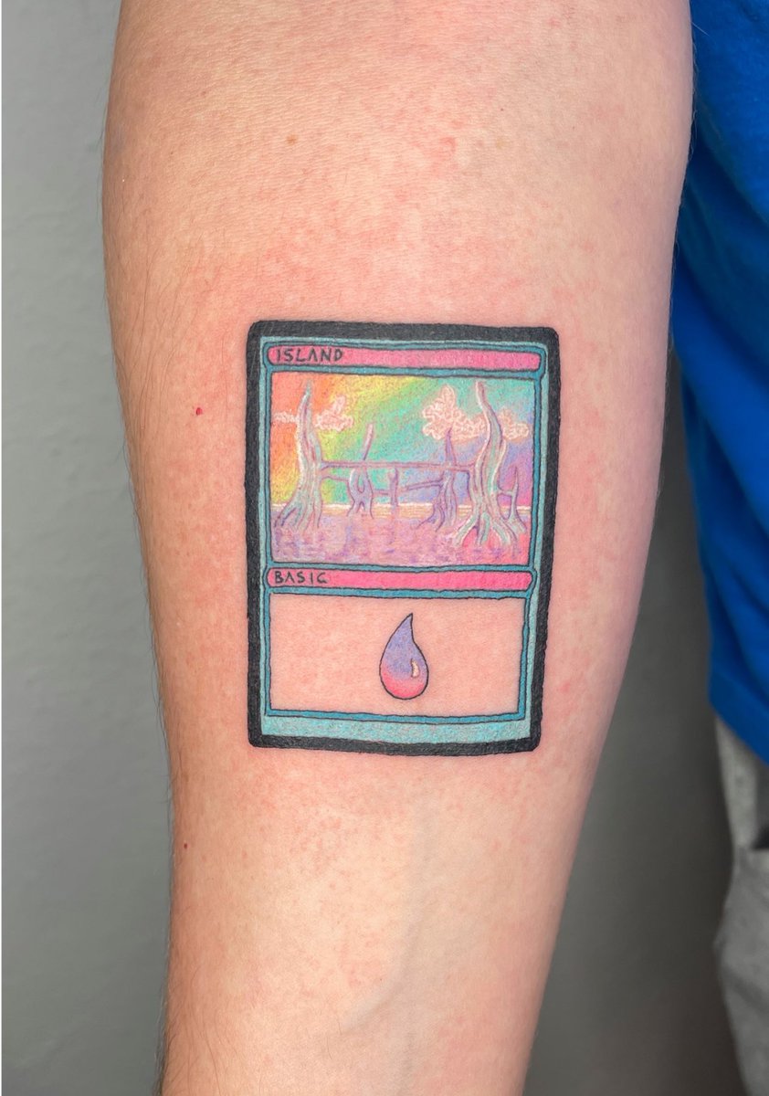 cleon_navarro's tweet photo. #MTG #MagicTheGathering #MagicTattoo #NerdTattoo #GeekTattoo #ColourTattoo #ColorTattoo #NonBinaryTattooArtist #NonBinaryArtist https://t.co/JdWWmFc22b