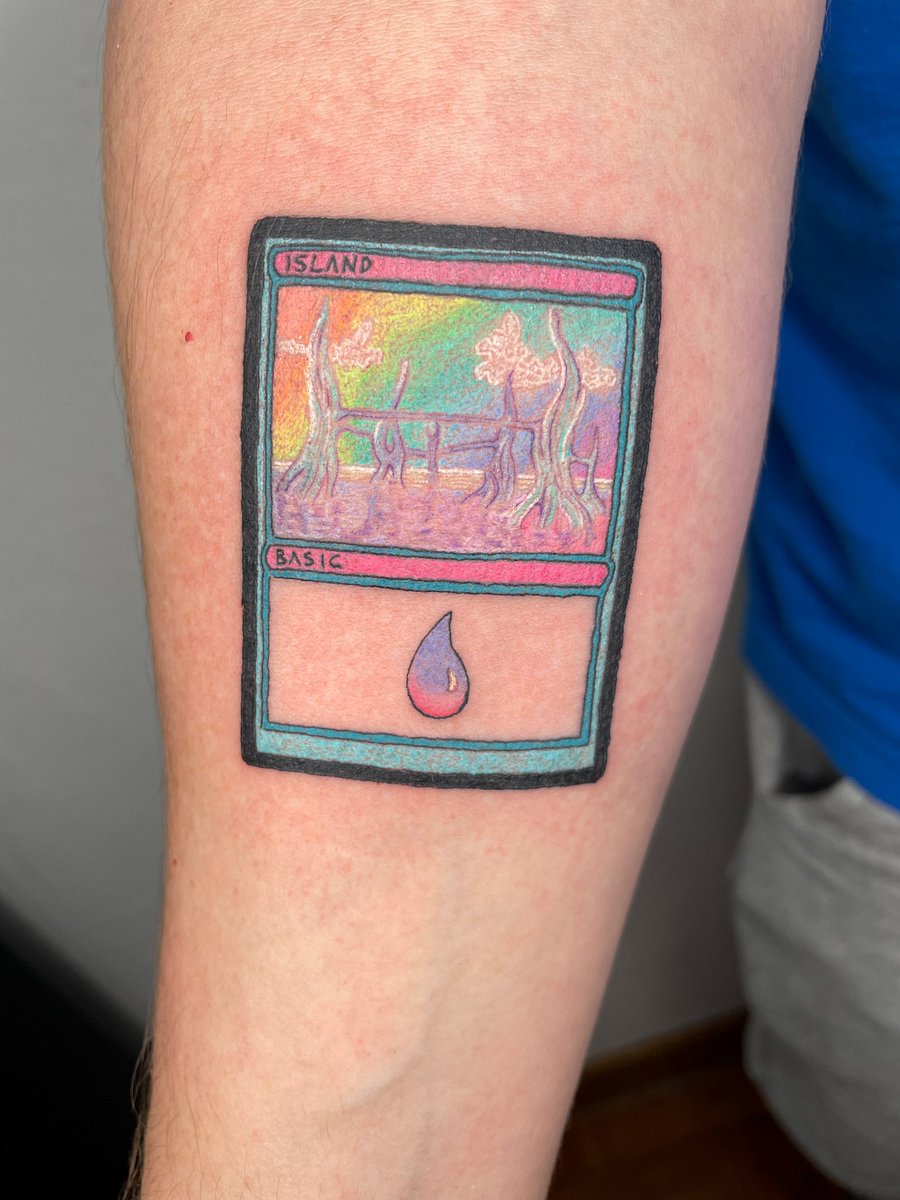 cleon_navarro's tweet photo. #MTG #MagicTheGathering #MagicTattoo #NerdTattoo #GeekTattoo #ColourTattoo #ColorTattoo #NonBinaryTattooArtist #NonBinaryArtist https://t.co/JdWWmFc22b
