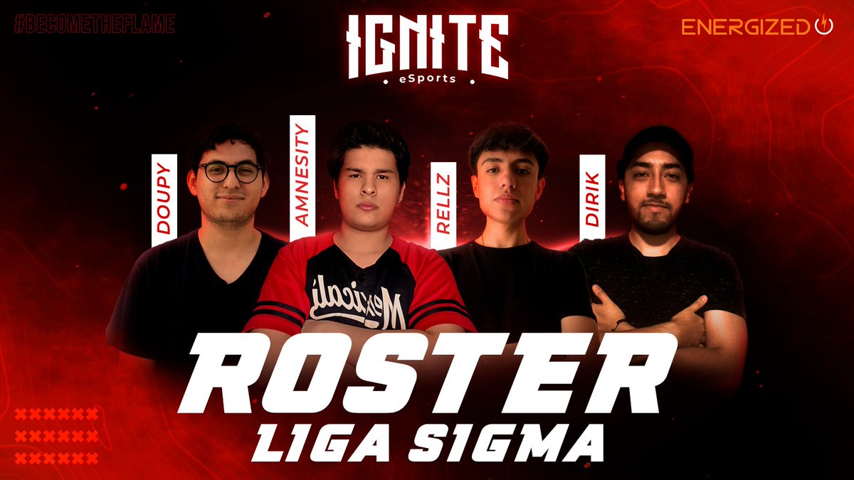 IGNITE (@esport_ignite) on Twitter photo Nos alegra mucho el poder presentarles a uno de los roster que nos representará en la <a href="/LigaSigma/">Liga Sigma eSports</a> esta temporada.
Sabemos lo que nos puede aportar cada uno y hemos puesto toda nuestra confianza en ellos.
¡Bienvenidos a la flama!
<a href="/Doupyy/">Doupy</a>
<a href="/Amnesxty/">🥀</a>
<a href="/xRellz_/">Ricardo Martinez</a>
<a href="/Diriikk/">Angel Monzon</a> Nos alegra mucho el poder presentarles a uno de los roster que nos representará en la <a href="/LigaSigma/">Liga Sigma eSports</a> esta temporada.
Sabemos lo que nos puede aportar cada uno y hemos puesto toda nuestra confianza en ellos.
¡Bienvenidos a la flama!
<a href="/Doupyy/">Doupy</a>
<a href="/Amnesxty/">🥀</a>
<a href="/xRellz_/">Ricardo Martinez</a>
<a href="/Diriikk/">Angel Monzon</a>