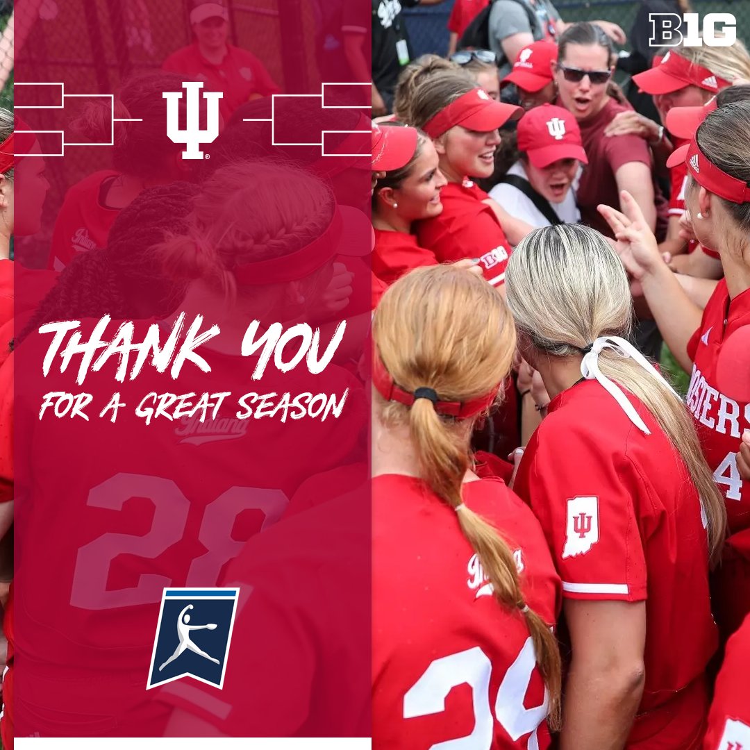B1Gsoftball's tweet photo. 𝙏𝙝𝙖𝙣𝙠 𝙔𝙤𝙪 @IndianaSB for a great season! 👏 #B1GSoftball https://t.co/O8uR6ZXYpK
