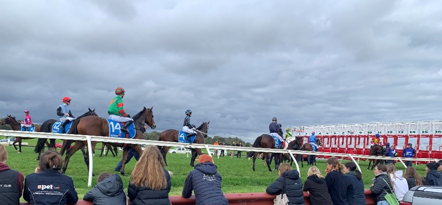 RacingVictoria's tweet photo. Earlier this month at Sandown, we held a school tour for VCE Equine Studies students.

Across the course of the day, they met with Stewards, Veterinarians, Race-caller Matt Hill &amp; more, learning all about the operations that contribute to the smooth &amp; safe running of a raceday. https://t.co/MKeESmsoQ4