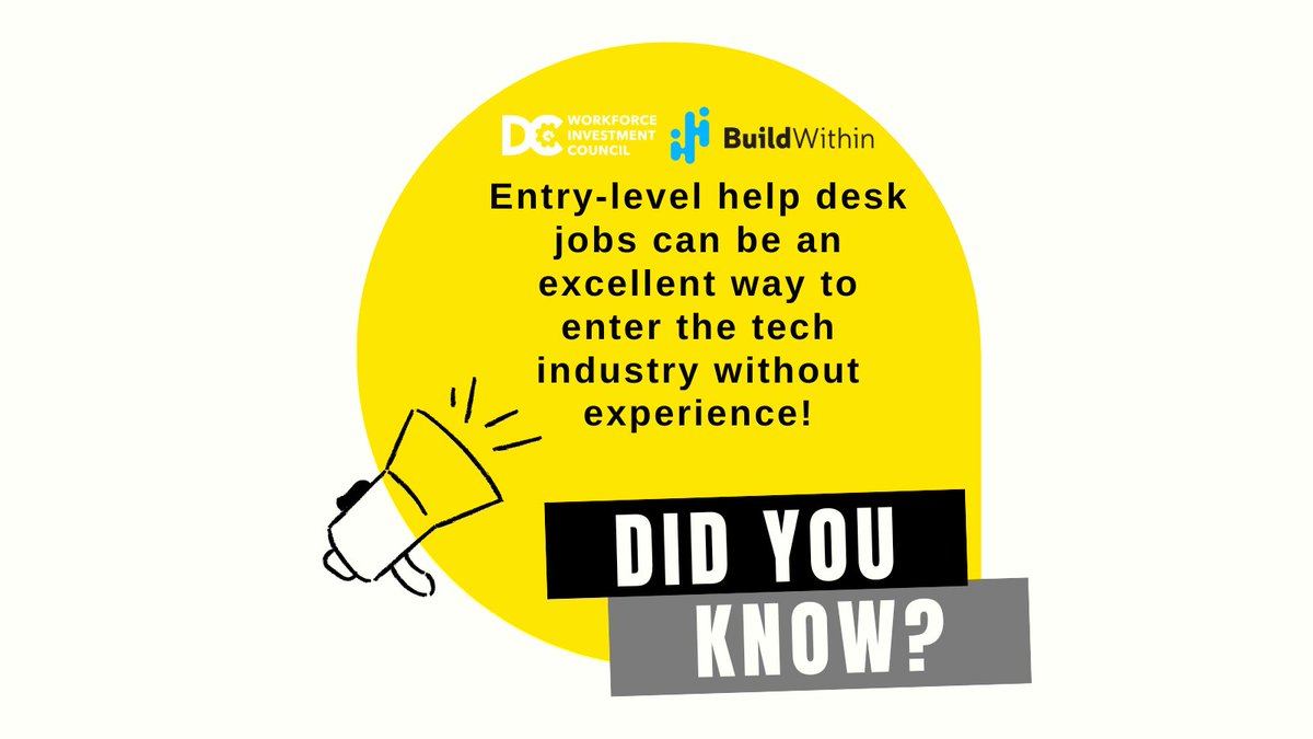 Attention DC Residents! 📣 If you want to become a #helpdesk professional but have limited experience in #IT, apply to this FREE training led by #CompTIA trainers.   Apply -> Techtraining@buildWithin.com