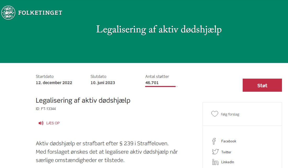 Ind og støt borgerforslag - så vi kan få gang i den vigtige debat om aktiv dødshjælp 😇
borgerforslag.dk/se-og-stoet-fo…