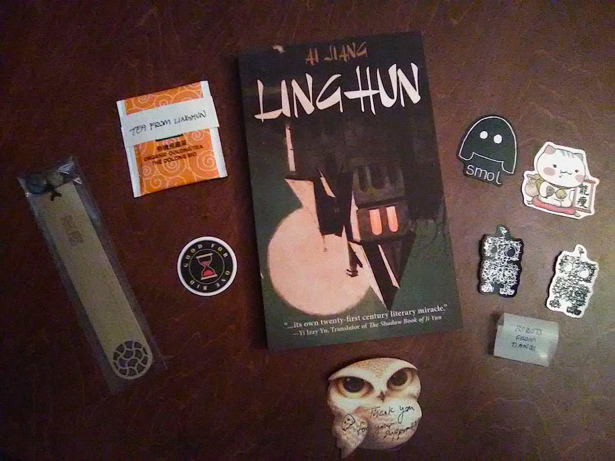 lovngmindfulnss's tweet photo. It's been a long couple weeks...but look at this so smol scary amazingness that arrived two weeks ago?! I'm super excited to dive in, @AiJiang_! #Linghun 🖤 https://t.co/vERMJkwK0e