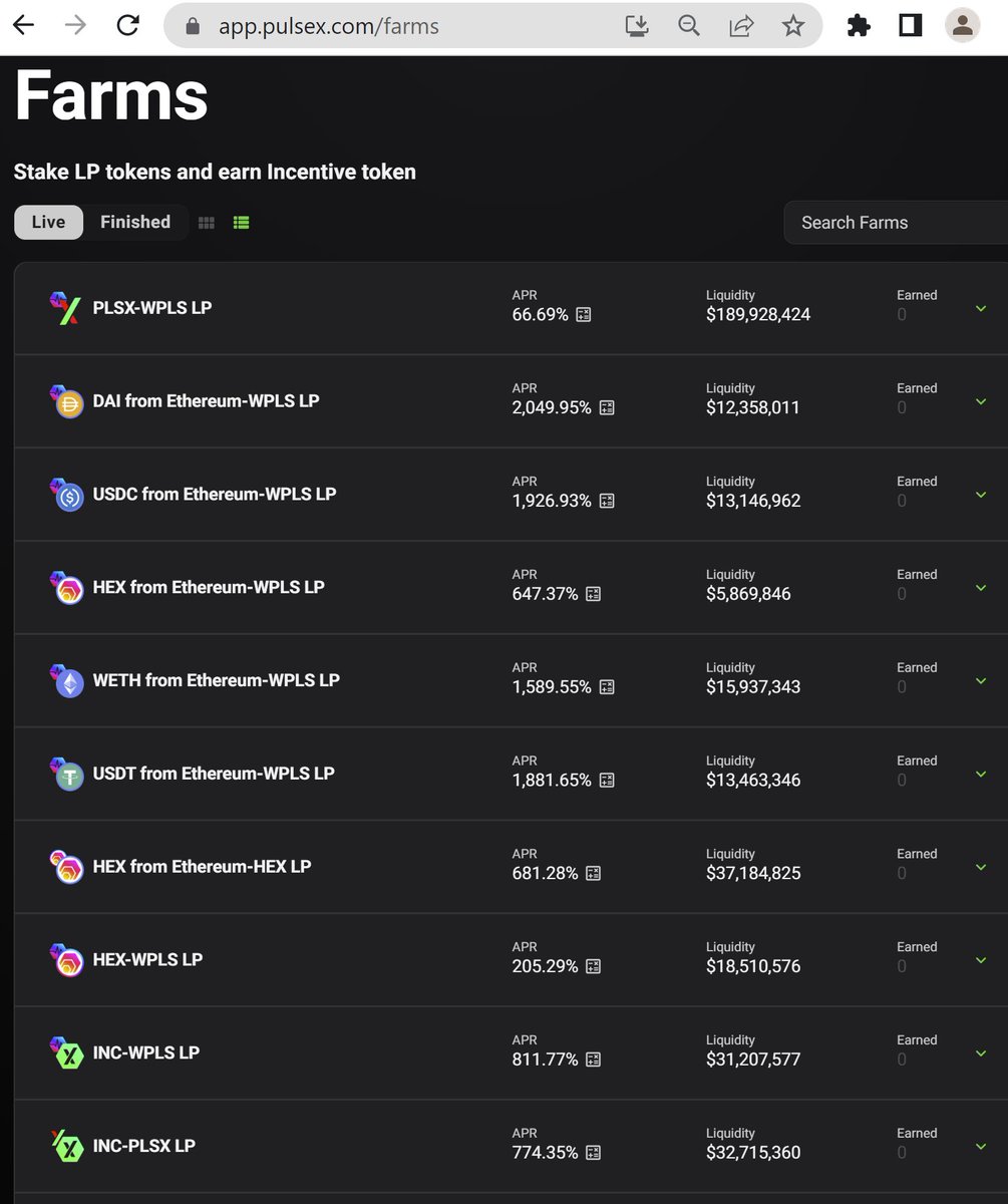 #Ethereum you can create liquidity pools at app.pulsex.com/liquidity and pair your bridged in ERC20s with your free PRC20 copies! Whoever makes the pair sets the initial ratio. Make sure you like the ratio before you add afterwards or if the pair was still small enough you could…