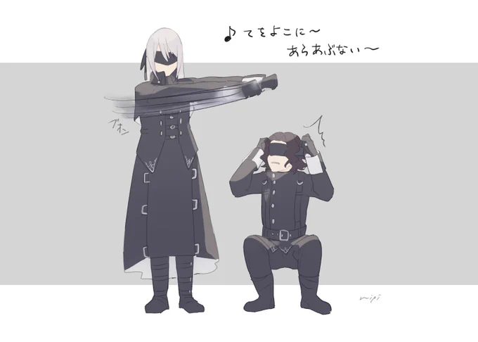 仲良し後衛コンビな16と21のらくがきたち