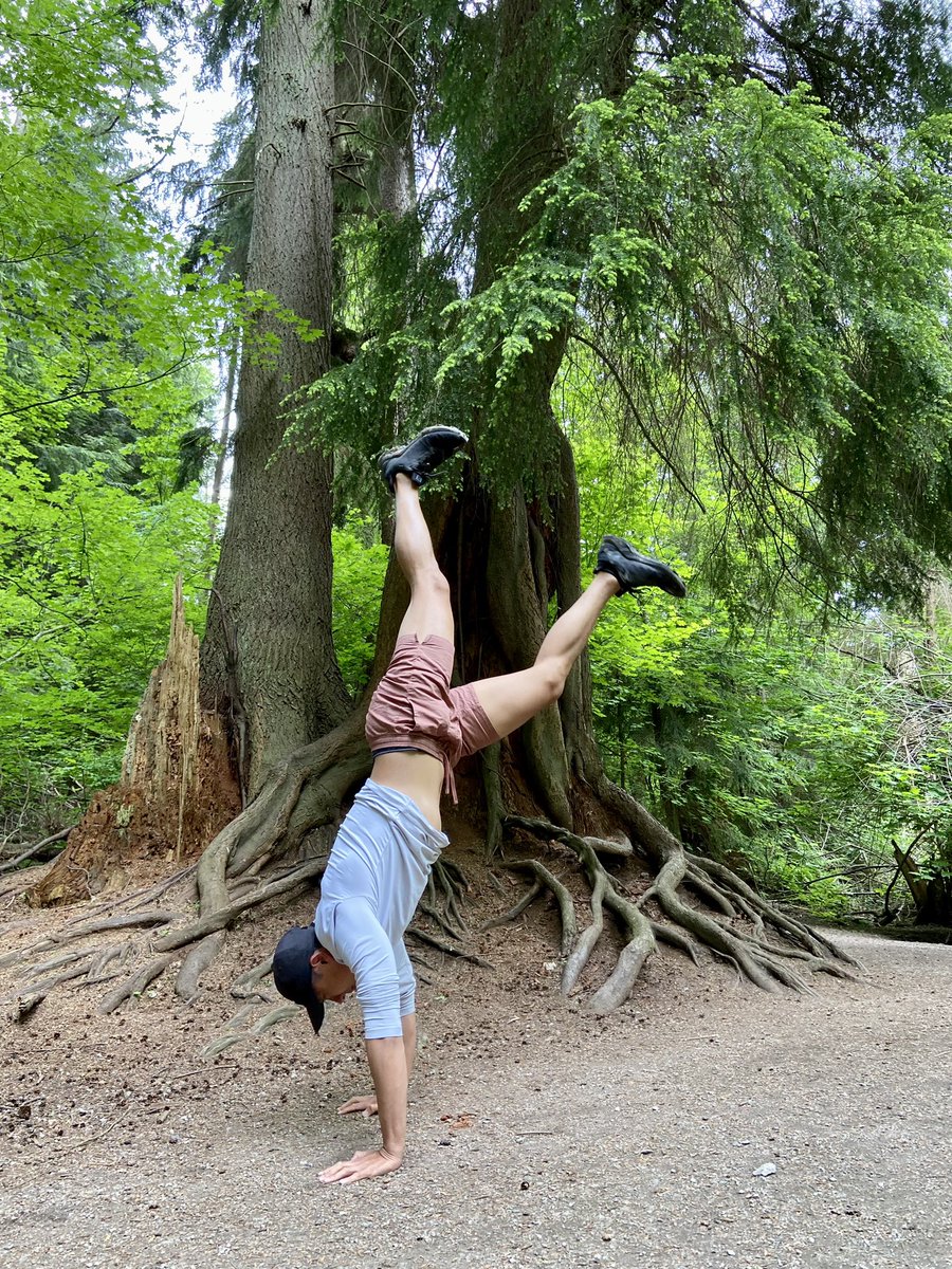 Kick-up to handstand on a nice day