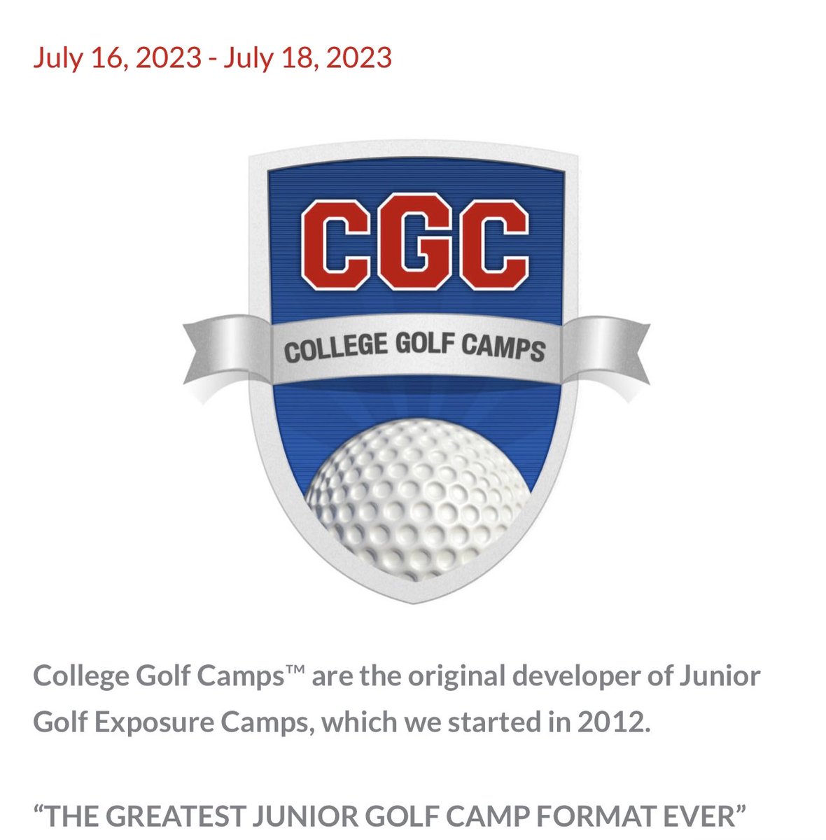 College Golf Camps™ are the original developer of Junior Golf Exposure Camps, which we started in 2012.
“THE GREATEST JUNIOR GOLF CAMP FORMAT EVER” College Golf Camps™ – BIG 5 Junior Golf Camp returns to Dallas, Texas July 16-18, 2023.   #collegegolfcamps #juniorgolfcamps